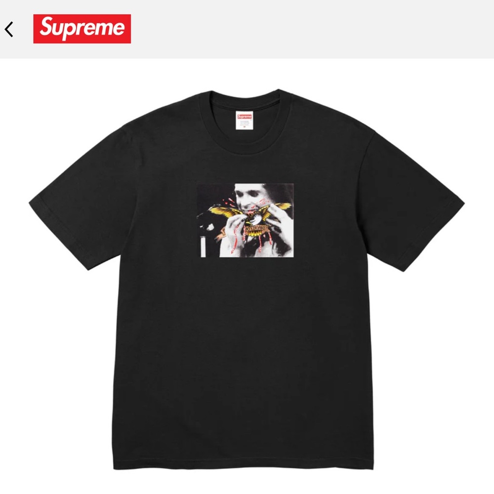 Supreme Antihero Ozzy Osbourne Size XL Black T-Shirt